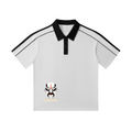 Contrast Collar Short-Sleeve Polo Shirt
