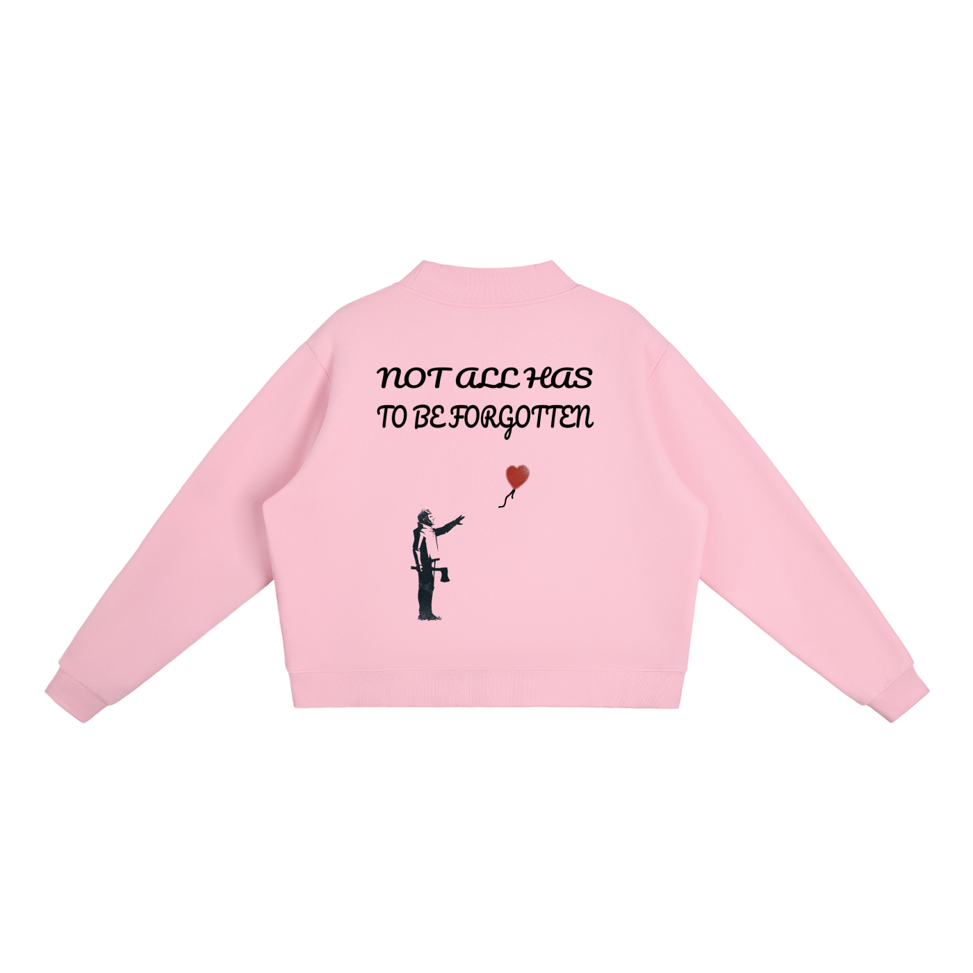 Essential Fleece Mock-Neck Crew Sweatshirt