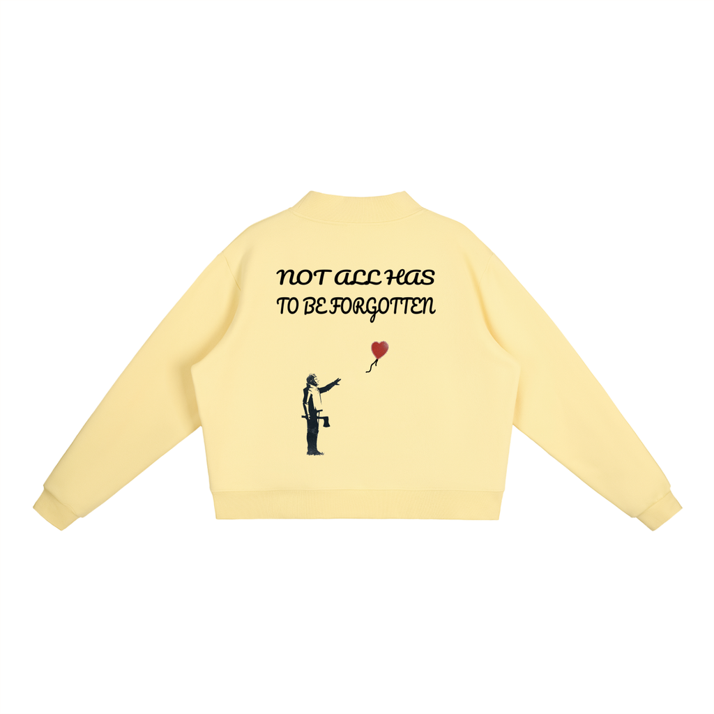 Essential Fleece Mock-Neck Crew Sweatshirt