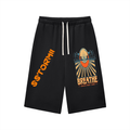 Relaxed Drawstring Three-quarter Sweatpants
