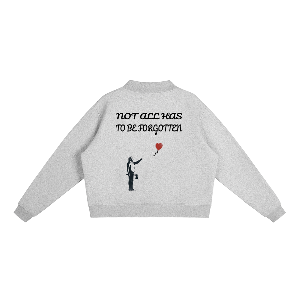 Essential Fleece Mock-Neck Crew Sweatshirt