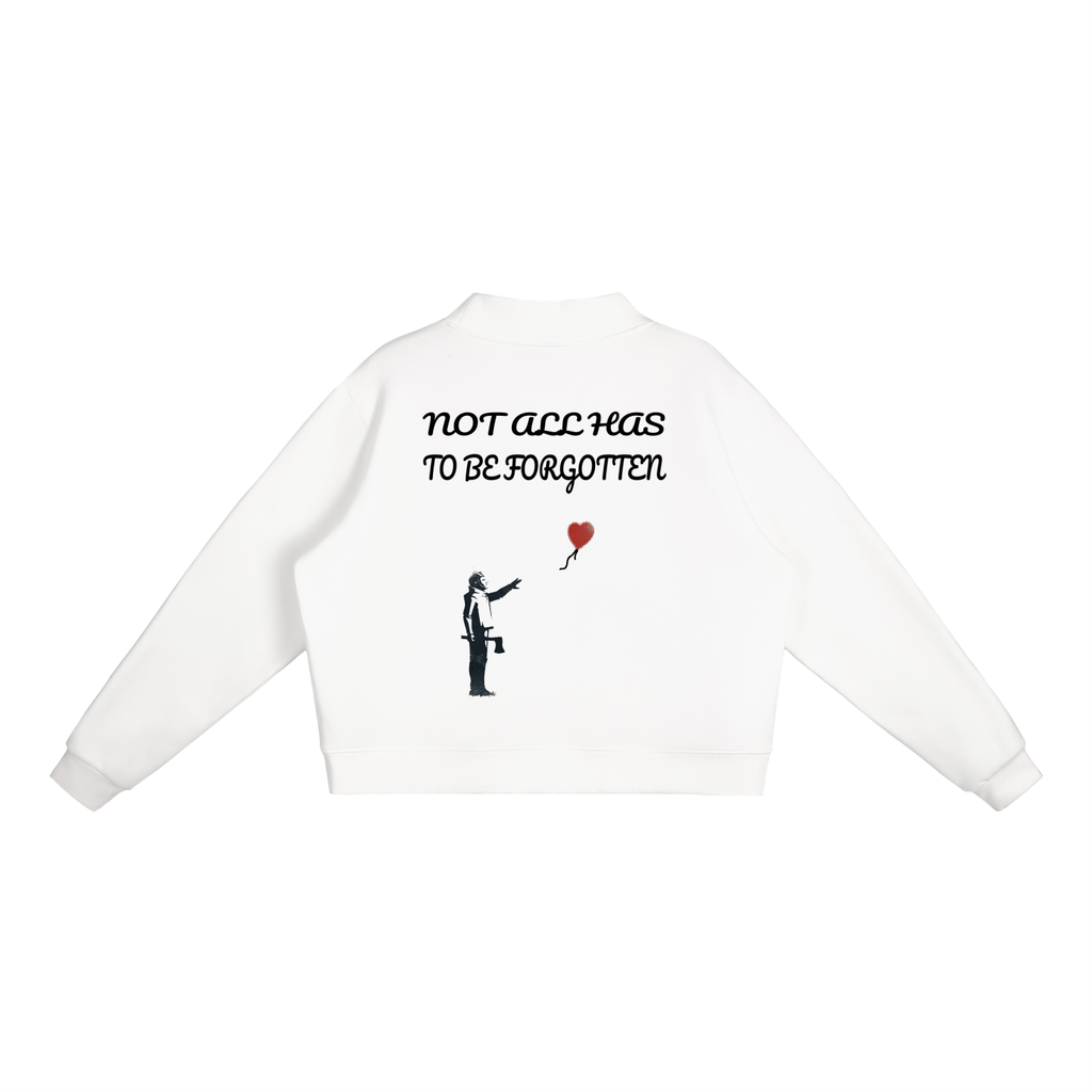 Essential Fleece Mock-Neck Crew Sweatshirt