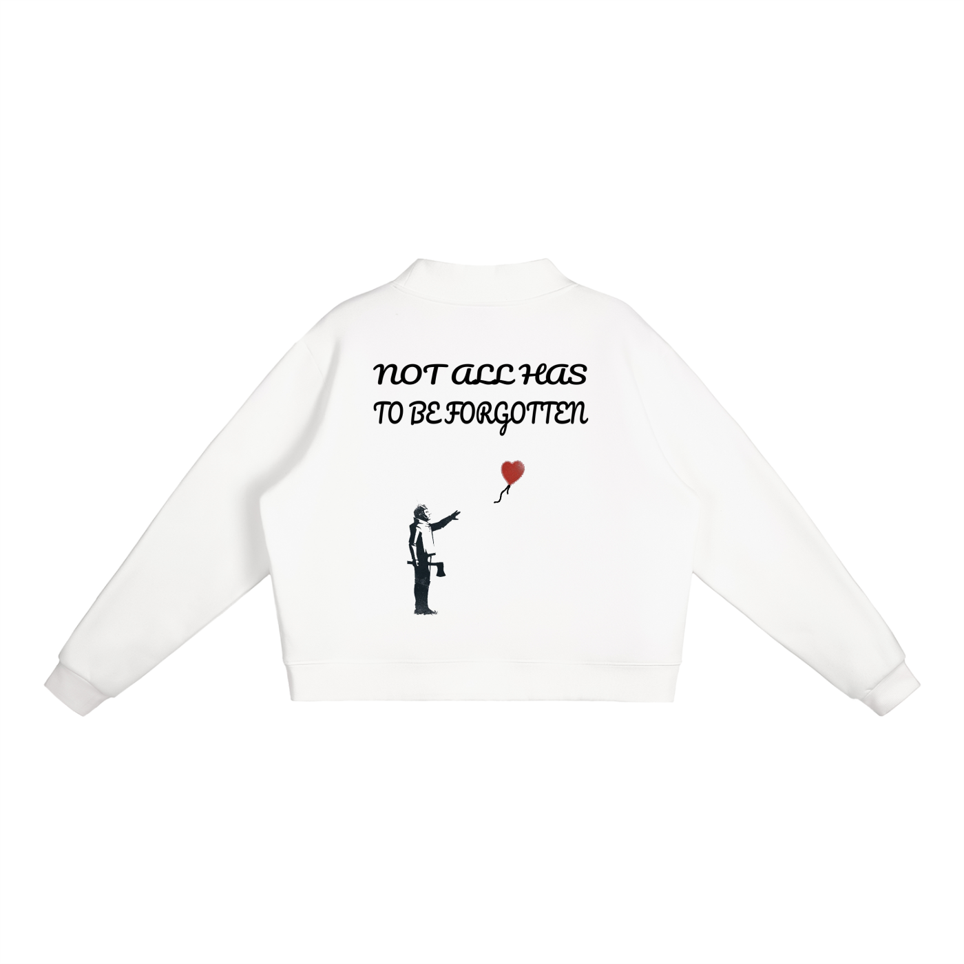 Essential Fleece Mock-Neck Crew Sweatshirt