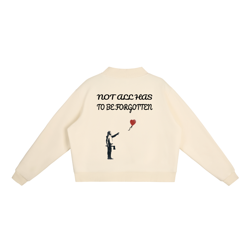 Essential Fleece Mock-Neck Crew Sweatshirt